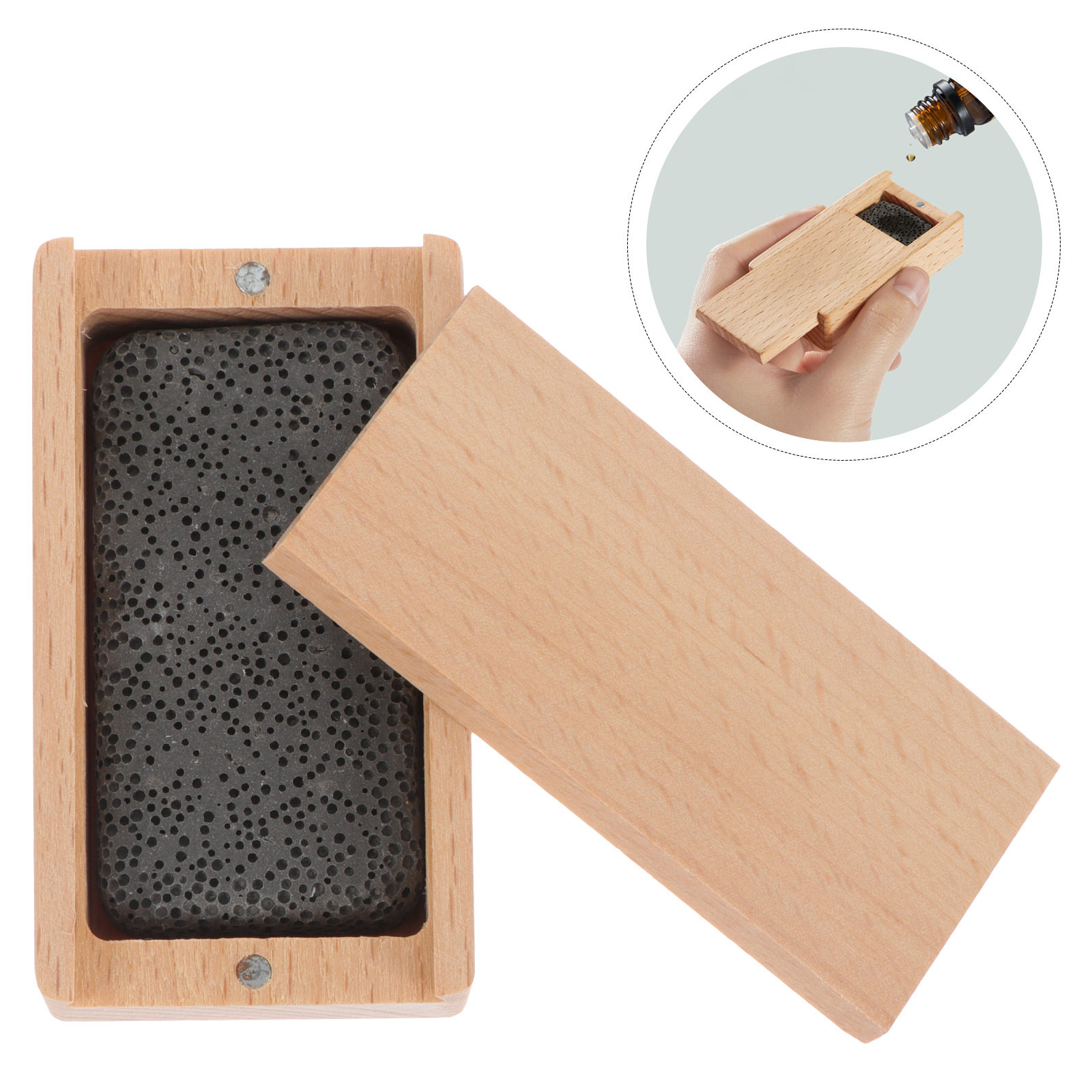 Home Fragrance Leather Diffuser - 1 Set Premium-Diffusor aus Buchenholz für