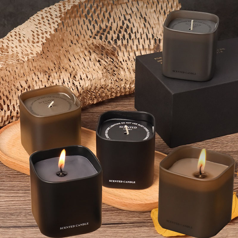 Home Fragrance Set Gift - 3-teiliges Geschenkbox-Set mit Pflanzenduft, Kerze, Studie,