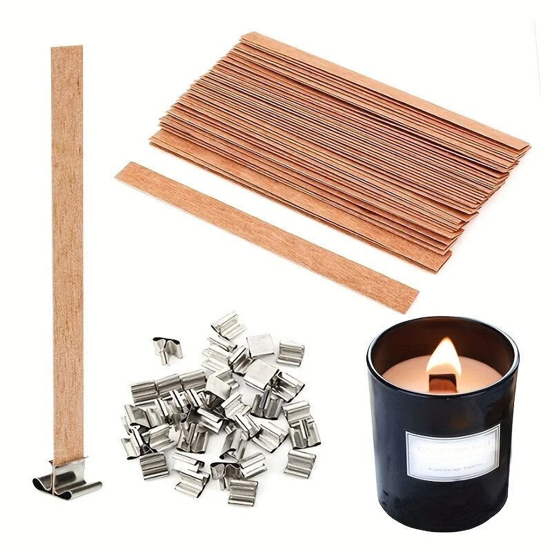 Beeswax Taper Candle - 30 Stück hochwertiger Kerzendocht aus Holz
