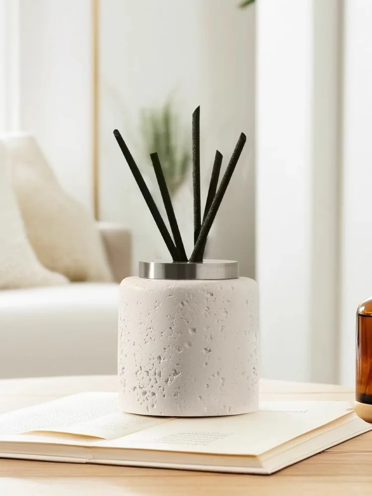Home Fragrance Set Gift - Aromadiffusorflasche aus natürlichem Marmor, Rohrdiffusor für