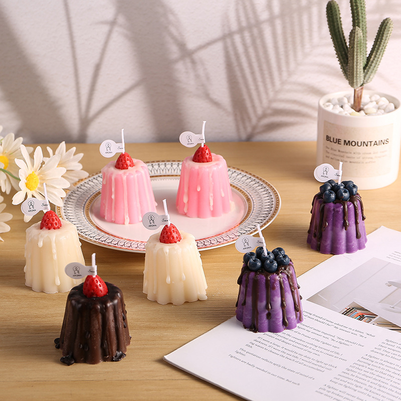1 Stück süße Pudding-Aromather – Home Fragrance Blueberry Scented Candle Bewertung und Preis