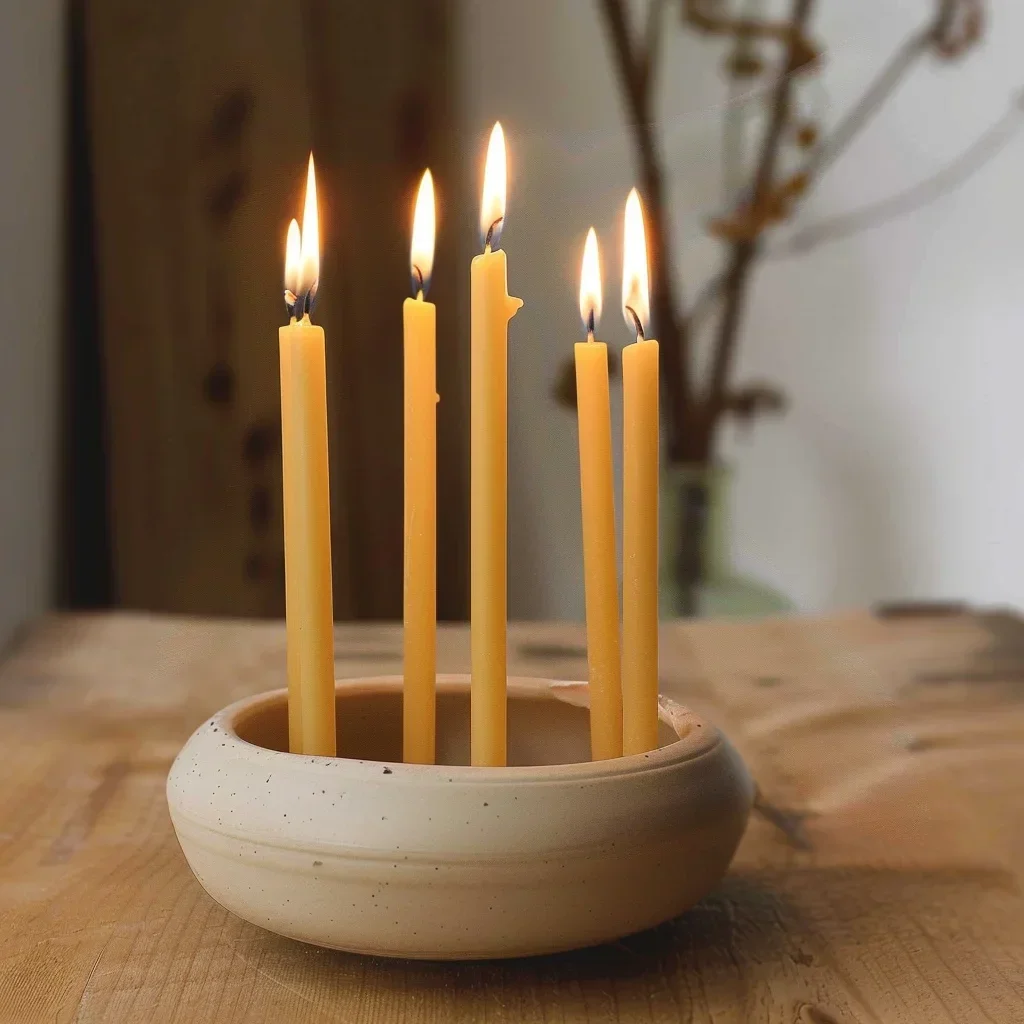 25 Stück/1 Packung Chanukka-Ke – Beeswax Taper Candle Bewertung und Preis