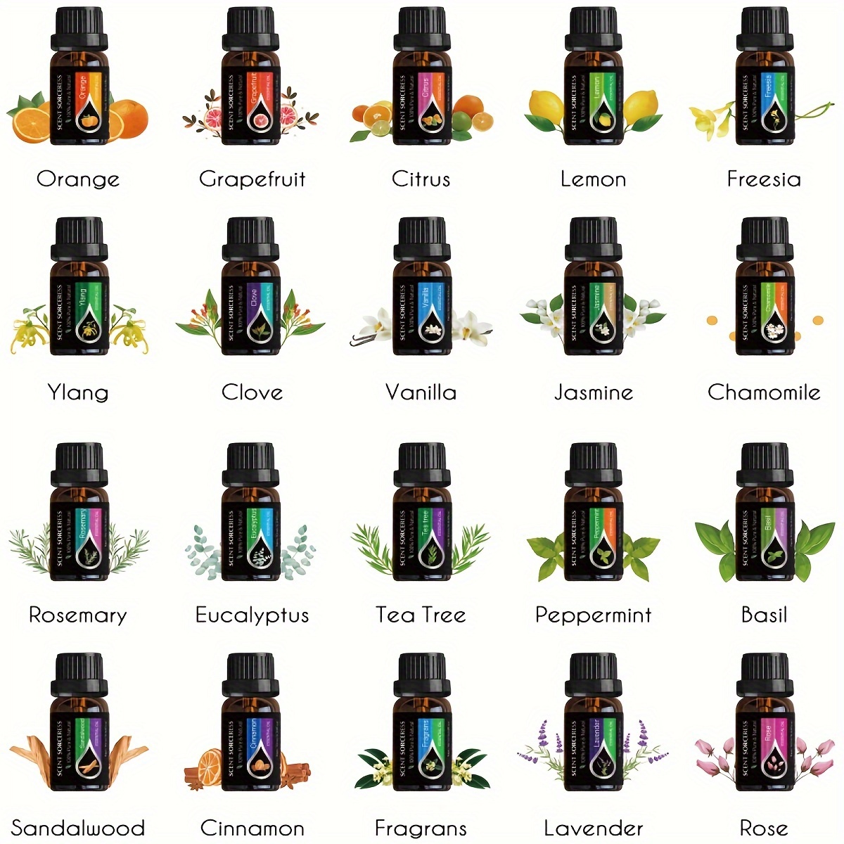 20 teile/satz Ätherisches Öl S – Home Fragrance Natural Bewertung und Preis