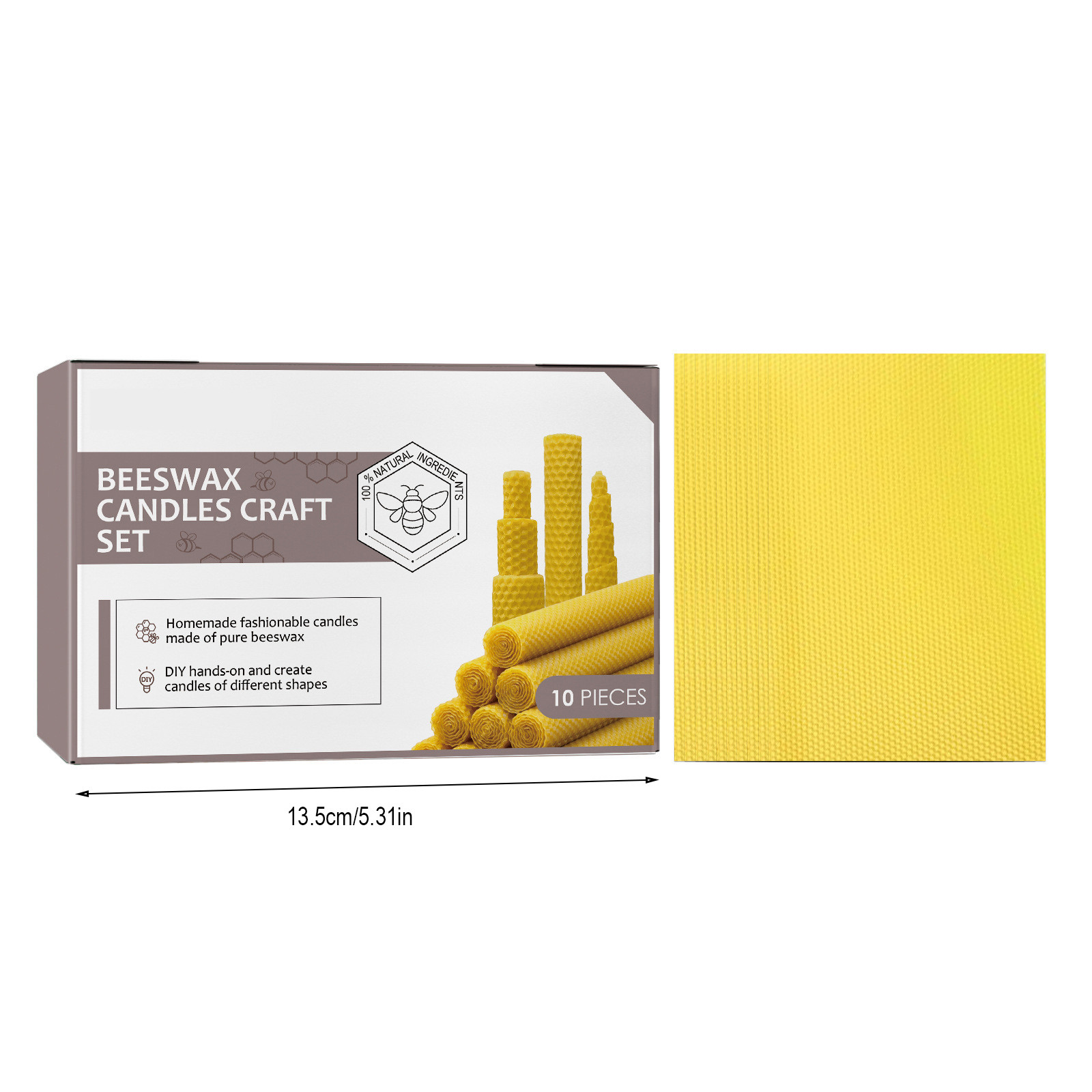 Handgerollte Bienenwachskerzen – Beeswax Taper Candle Bewertung und Preis