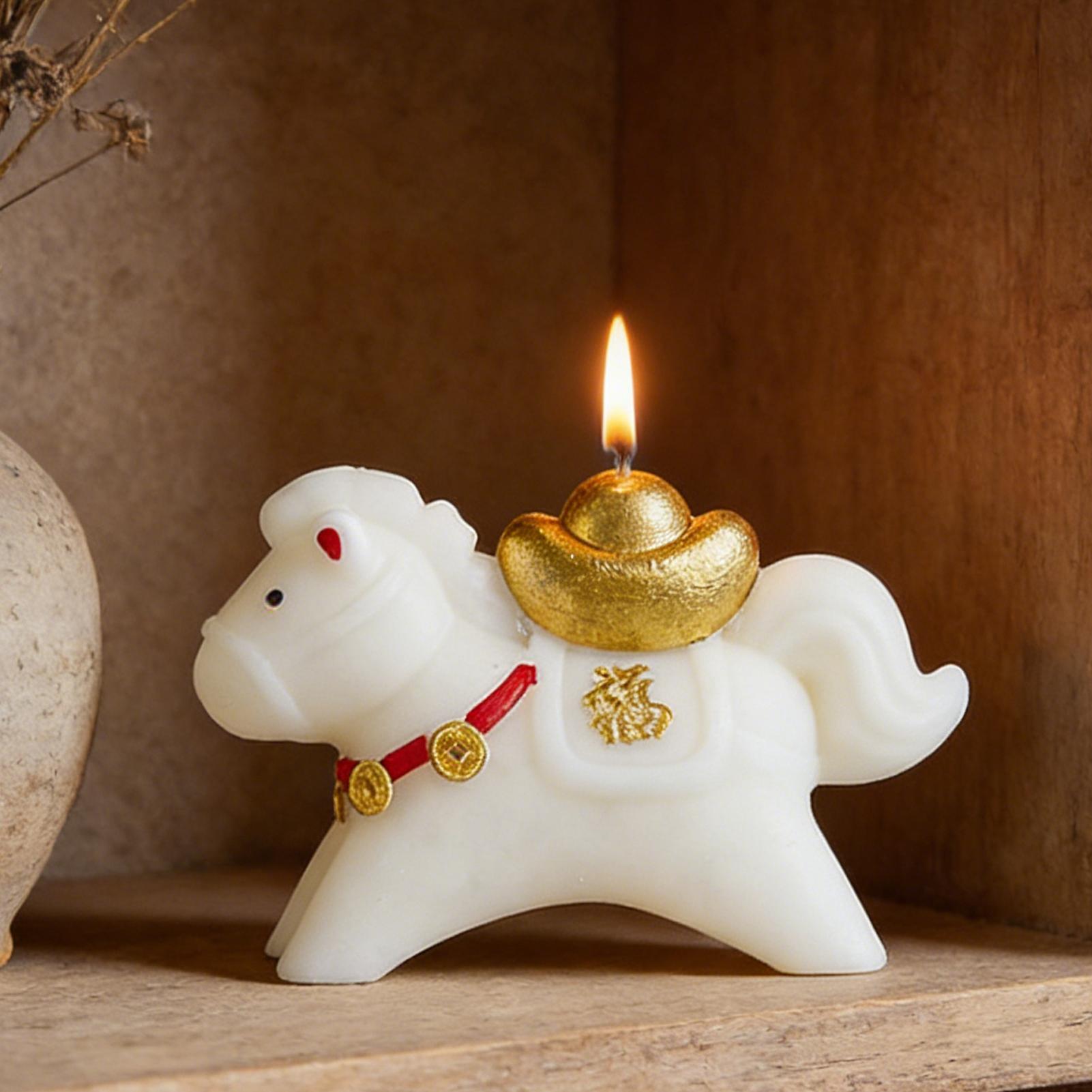 Duftkerze mit Pferdefigur, tra – Beeswax Taper Candle Bewertung und Preis