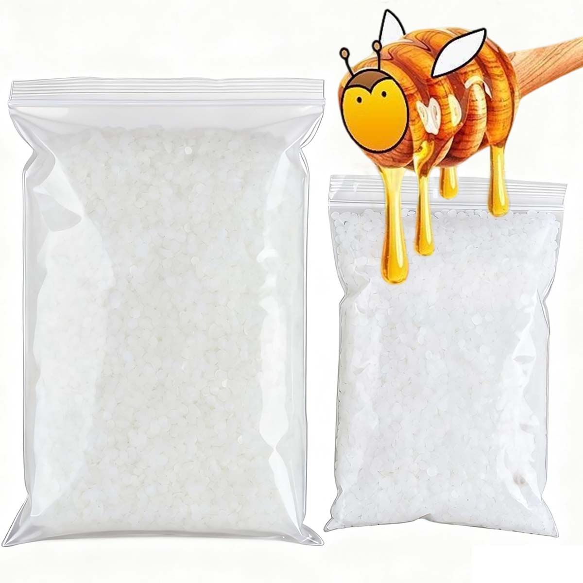 200g-1000g Weißes Bienenwachs  – Beeswax Taper Candle Bewertung und Preis